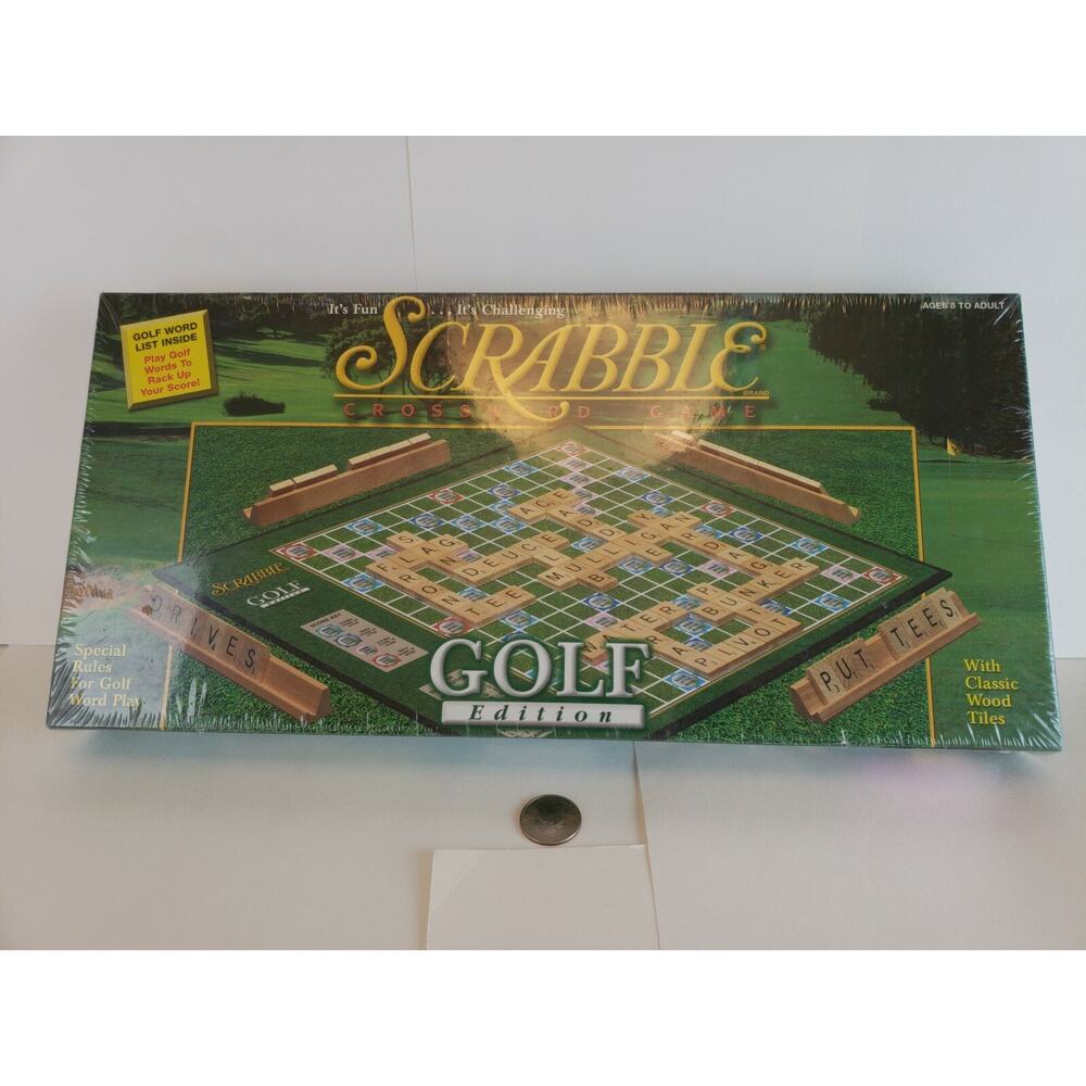 New SCRABBLE Crossword Game Golf Edition Never opened USAopoly